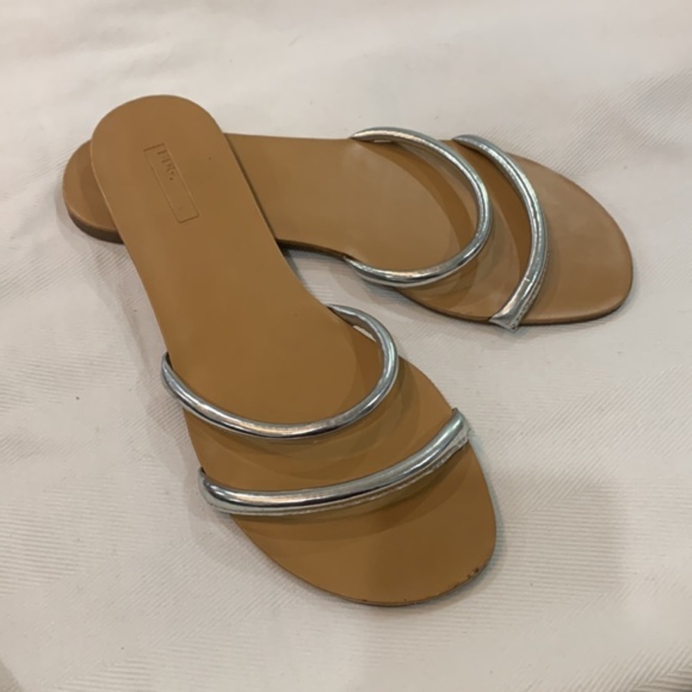 Urban Outfitters BDG Niles Sandal Silver Size 10‎ See Measurements - Picture 3 of 6